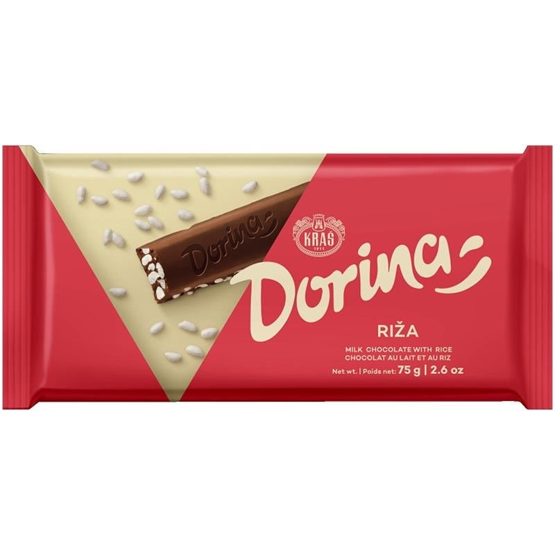 Dorina Chocolate with Puffed Rice 75g