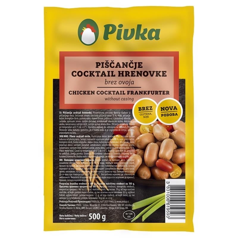 Pivka Kip Cocktailworstjes 500g