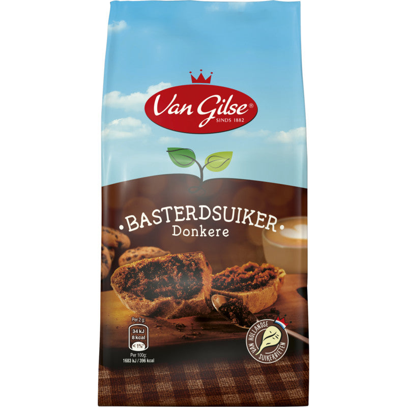 Van Gilse Donkere Basterdsuiker 600g