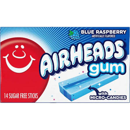 Air Heads Gum Blue Raspberry