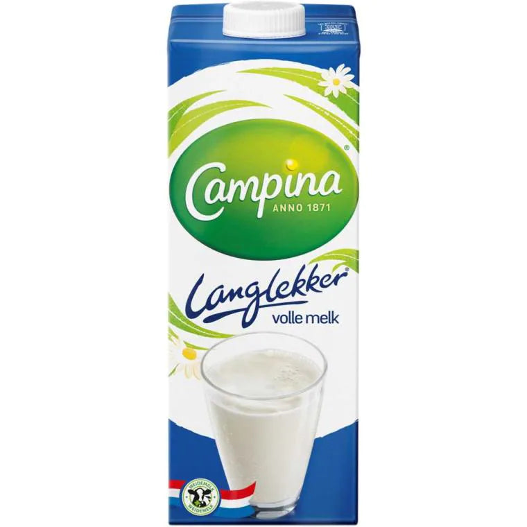 Campina Long Lekker Tam Yağlı Süt 1L