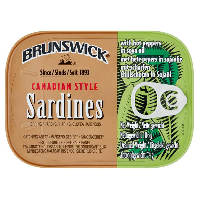 Brunswick Spicy Sardines & Sojalie 106g