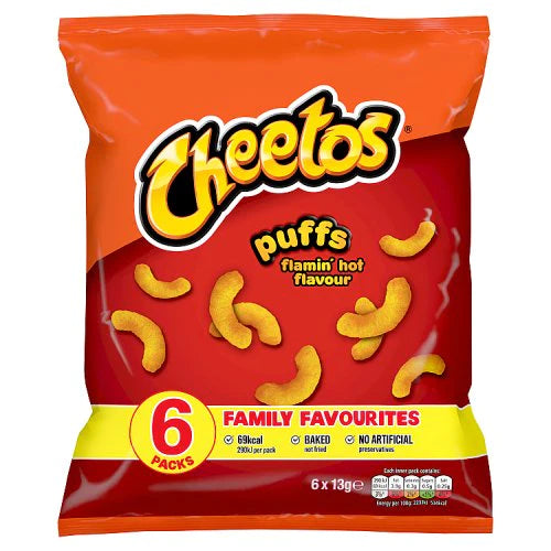 Cheetos Puffs Flamin’ Hot 6pack