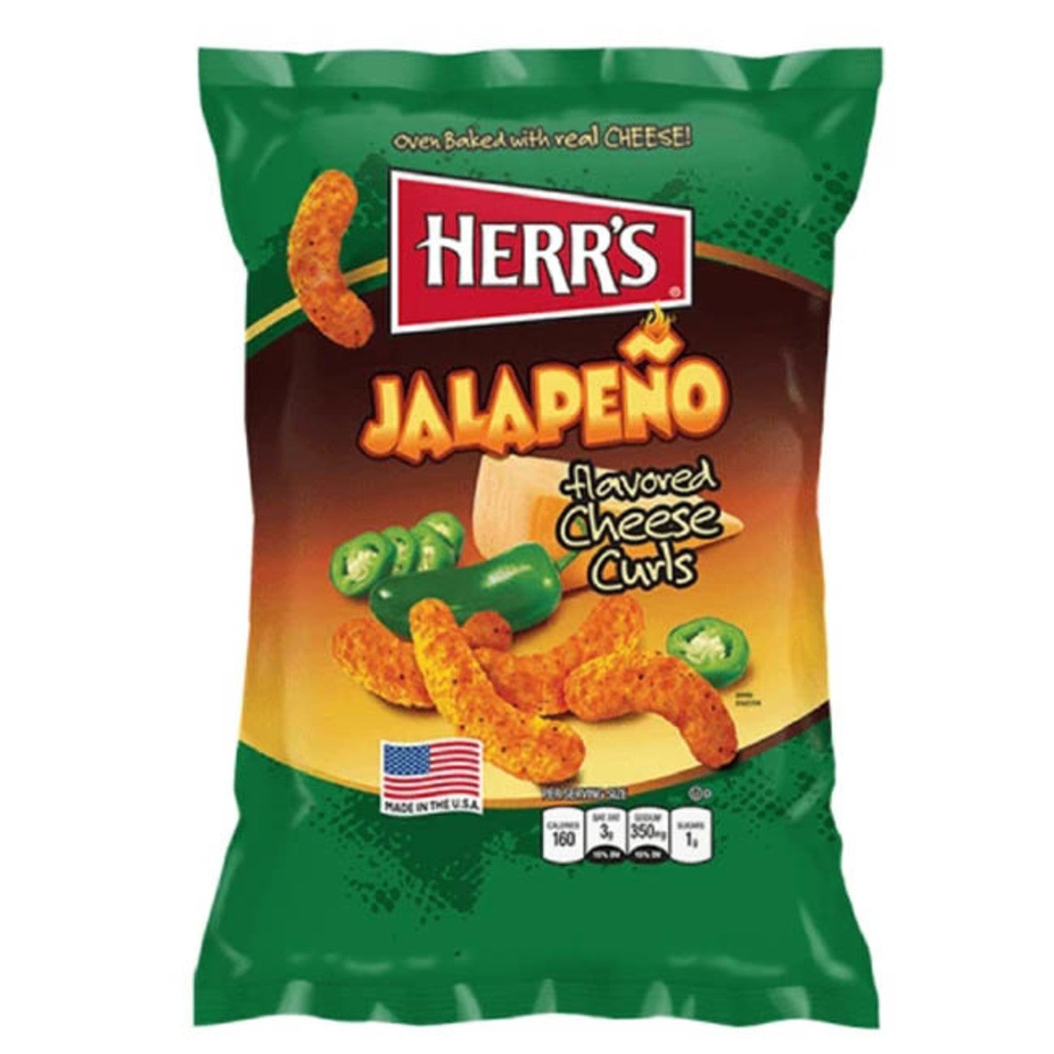 Herr’s Jalapeno Cheese Curls 198g