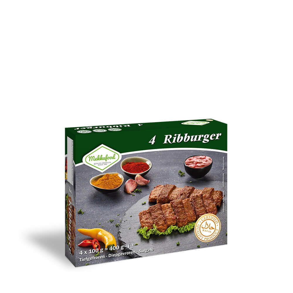 Mekkafood Ribburger 4st 400g