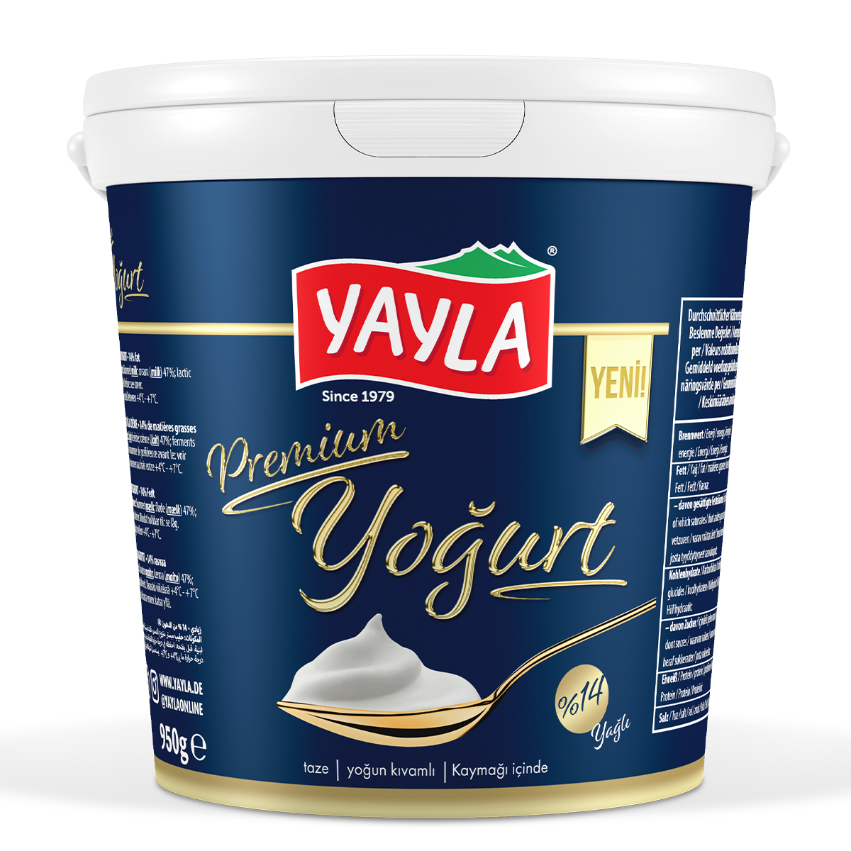 Yayla Premium Yoğurt %14 950g