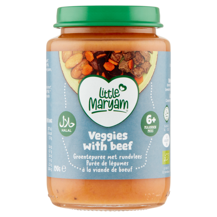 Little Maryam Veggies With Beef 190g 6+ maanden