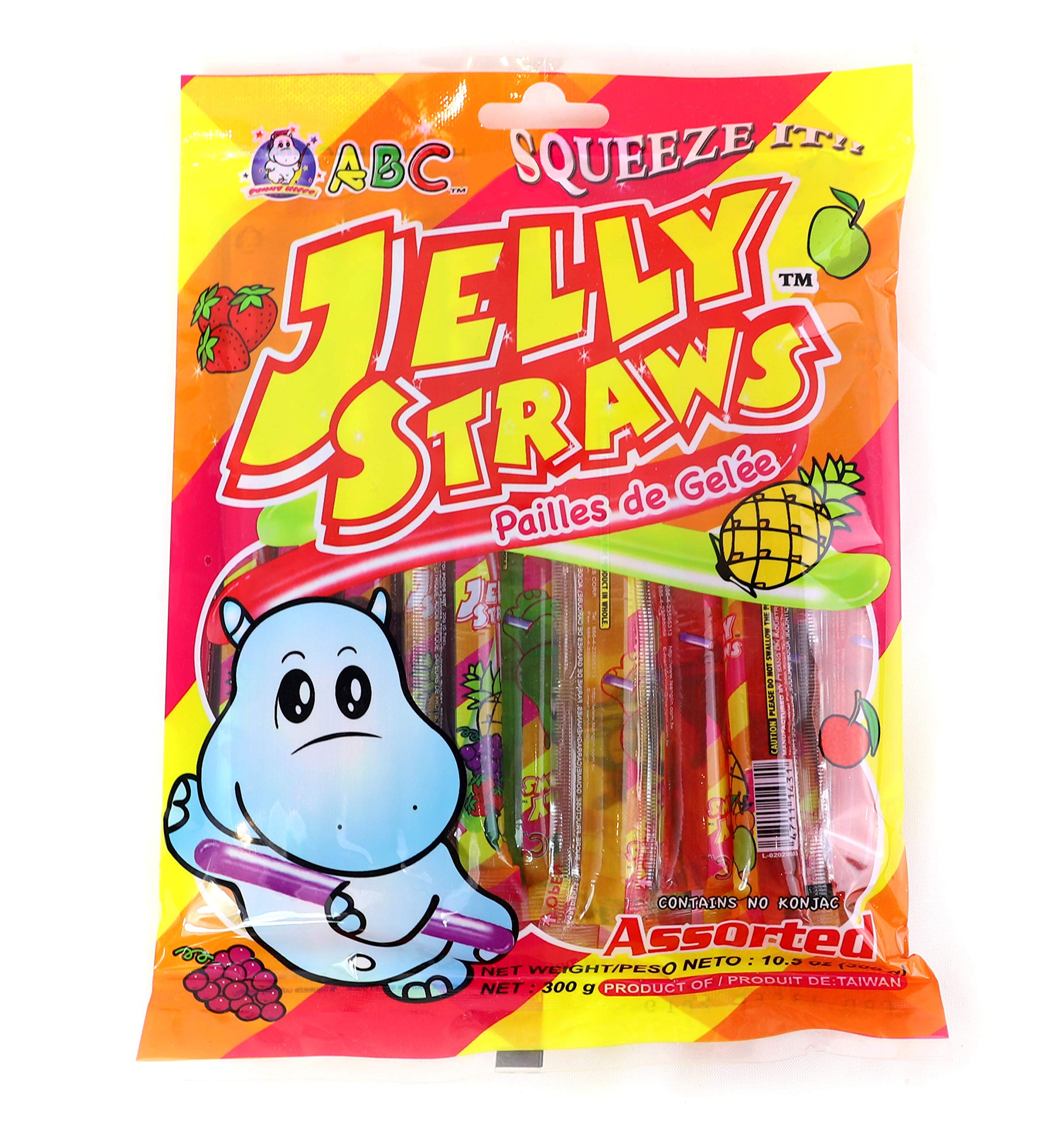 ABC Jelly Straws Squezee 300g