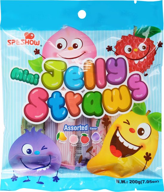 ABC Mini Jelly Straws 300g