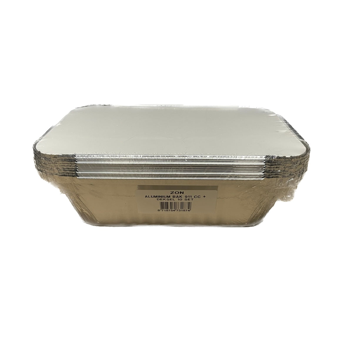 Aluminum container with lid 850cc 10 pcs