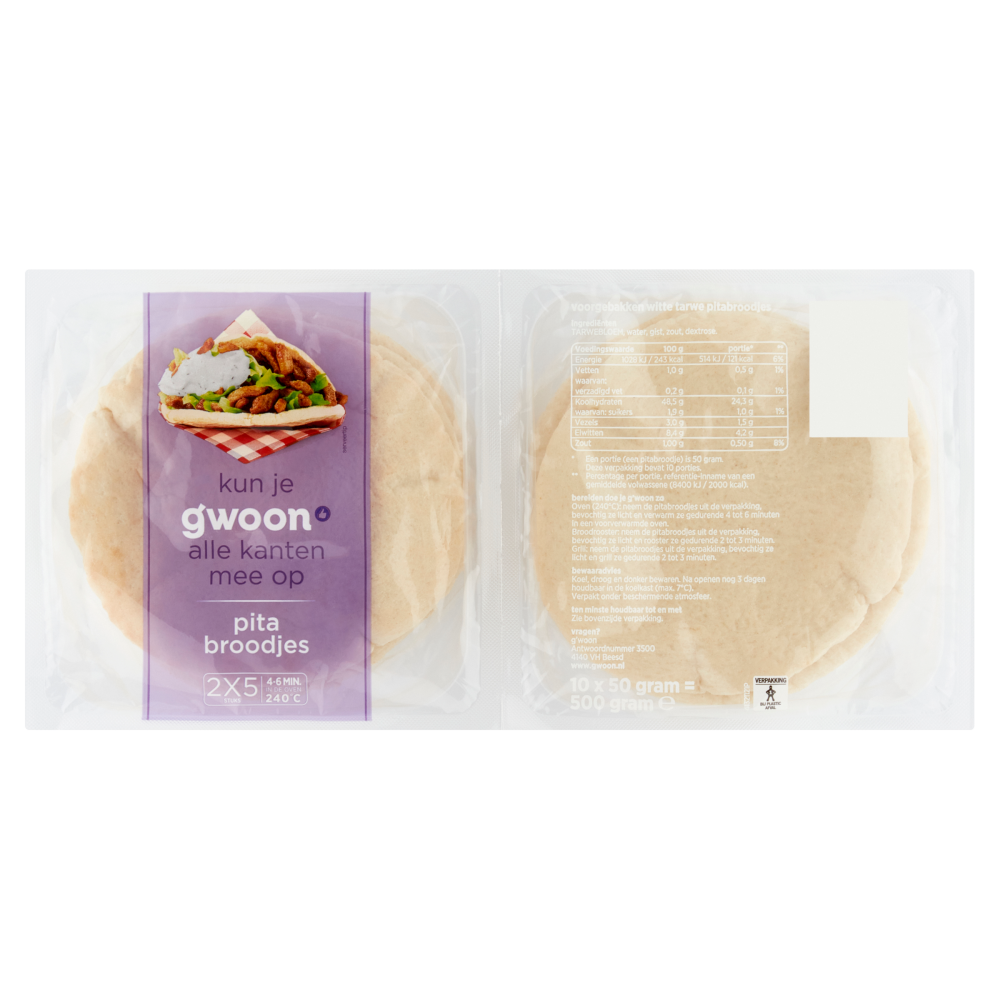 Gwoon Pita bread Small 2x5pcs