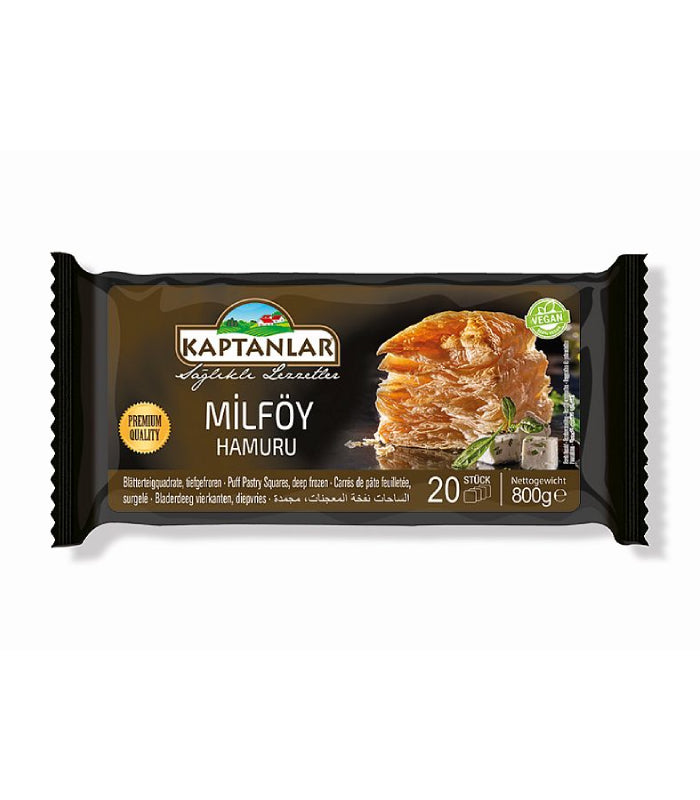 Kaptanlar Milfoy (Bladerdeeg Vierkant) 800g