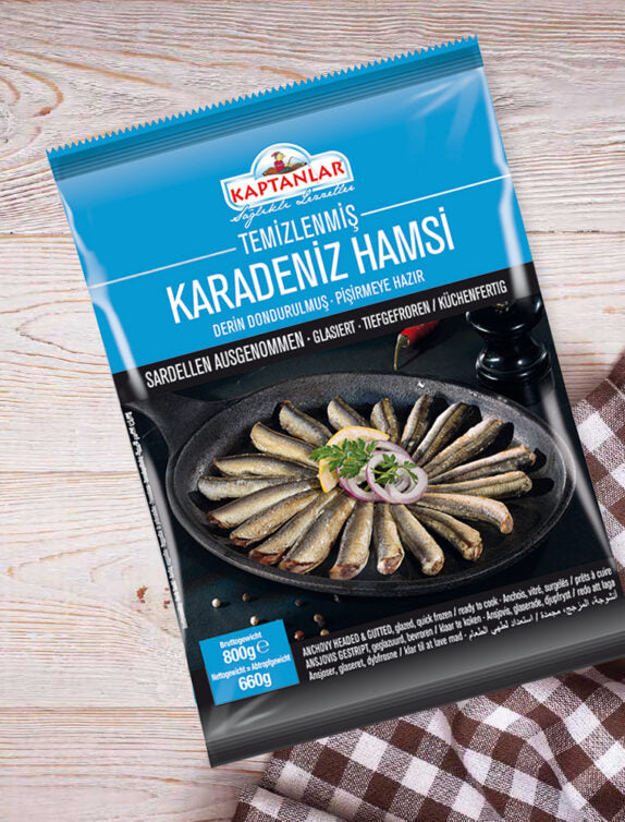 Kaptanlar Temizlenmis Karadeniz Hamsi 660g