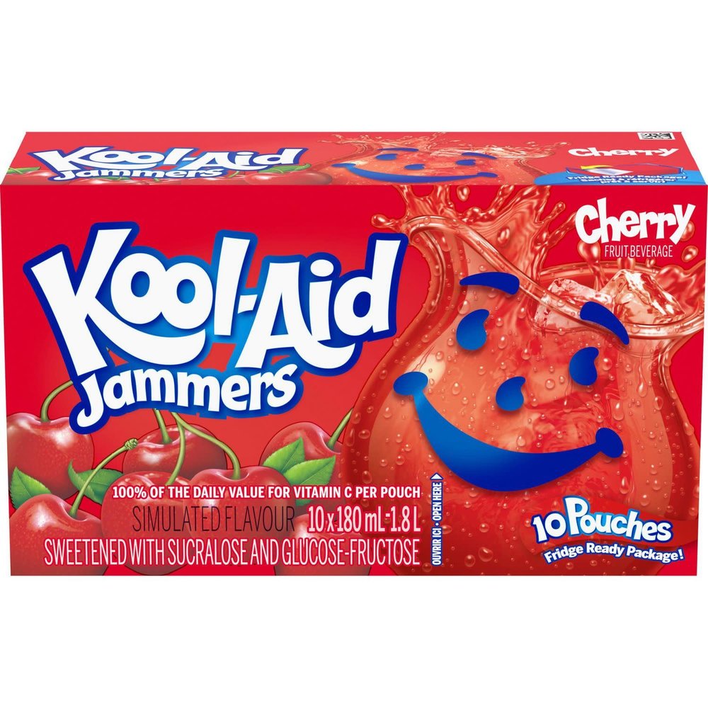 Kool-Aid Jammers Cherry 10pcs