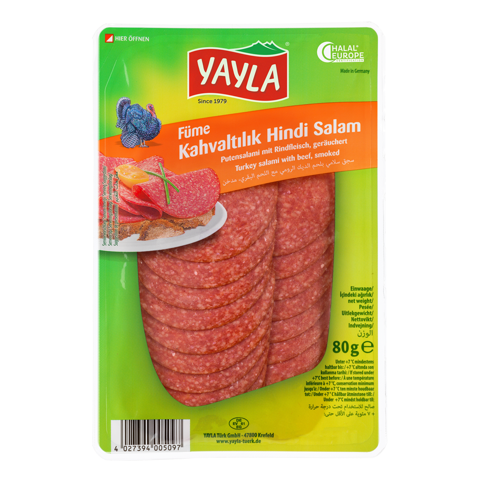 Yayla Hindi Pastirma (Kalkoen) 100g